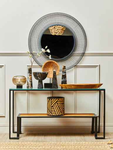 Darnell Natural And Black Planter