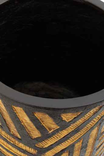 Darnell Natural And Black Planter