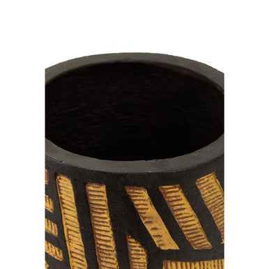 Darnell Natural And Black Planter With Angular Legs