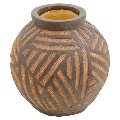 Darnell Round Brown Planter