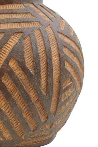 Darnell Round Brown Planter