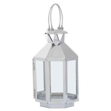 Herber Small Silver Steel Lantern