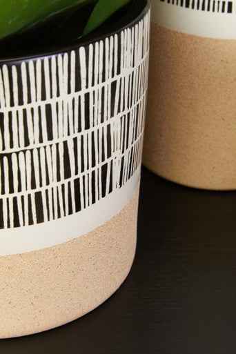 Jada Large Striped Planter