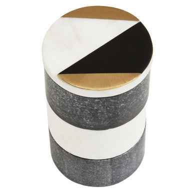 Omari Marble Stacking Trinket Pots