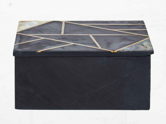 Oriana Large Black Slate Trinket Box