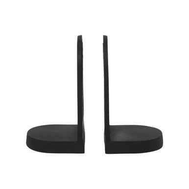 Rubi Set Of Two Black Finish Arched Bookends
