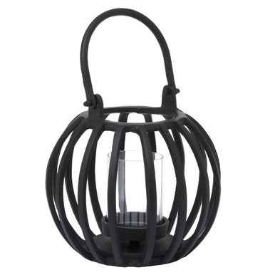 Aura Small Matte Black Finish Lantern