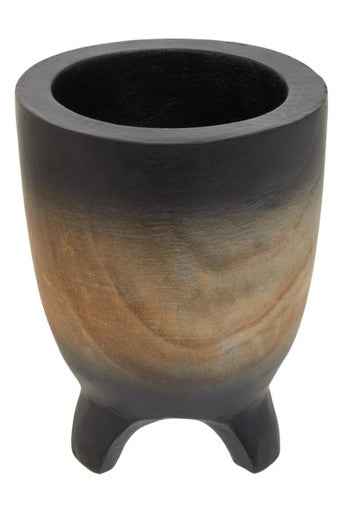Arlo Small Wooden Black Ombre Planter