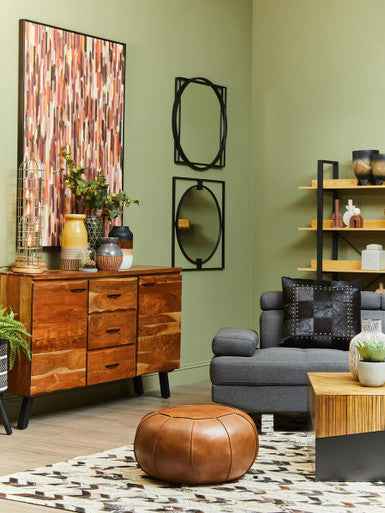 Arlo Small Wooden Black Ombre Planter