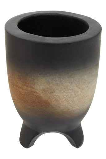 Arlo Large Wooden Black Ombre Planter