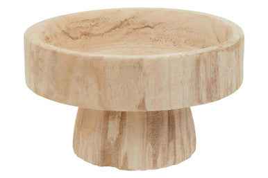 Arlo Natural Engraved Round Bowl