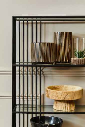 Arlo Natural Engraved Round Bowl