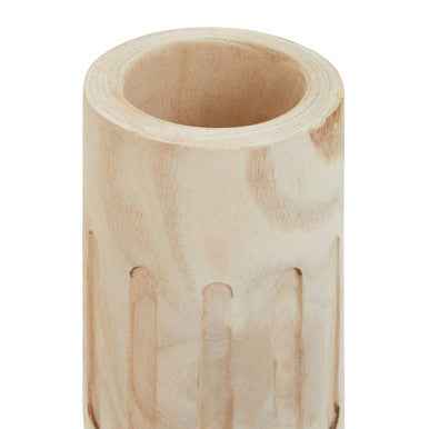 Arlo Natural Engraved Wooden Vase.