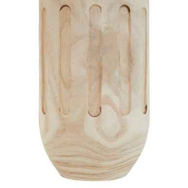 Arlo Natural Engraved Wooden Vase.
