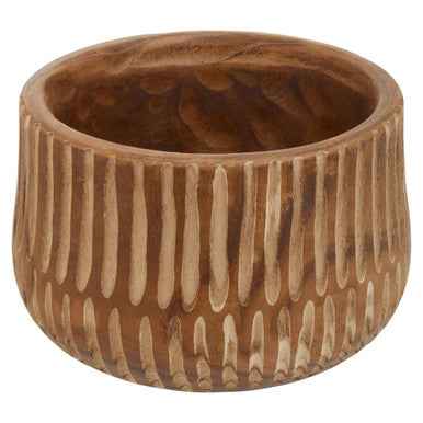 Arlo Large Brown And Natural Wooden Planter