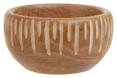 Arlo Small Brown And Natural Round Bowl.