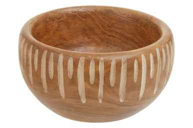 Arlo Small Brown And Natural Round Bowl.