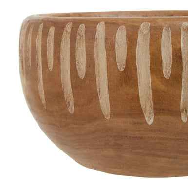 Arlo Small Brown And Natural Round Bowl.