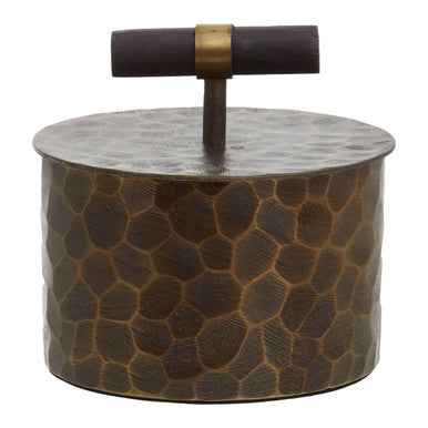 Akola Small Antique Gold Trinket Box