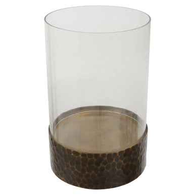 Akola Large Antique Gold Candle Holder