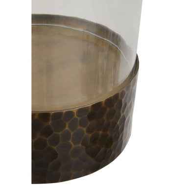 Akola Large Antique Gold Candle Holder