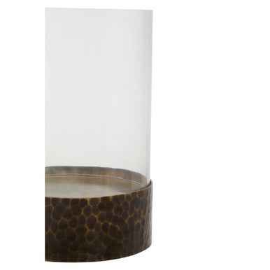 Akola Large Antique Gold Candle Holder