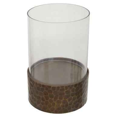 Akola Small Antique Gold Candle Holder