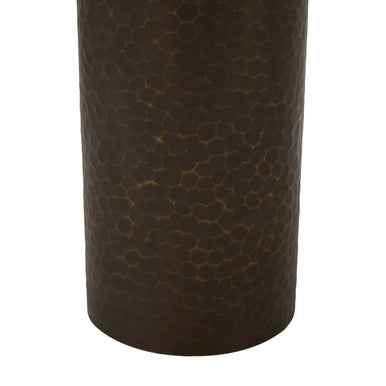 Akola Small Floor Standing Candle Holder In Antique Gold