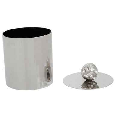 Amreli Large Vertical Textured Silver Metal Trinket Box