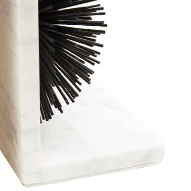Mirano Set Of Two Black Finish Starburst Bookends