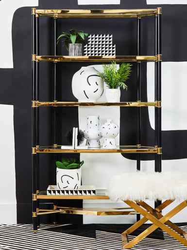 Tundra Black And White Vase