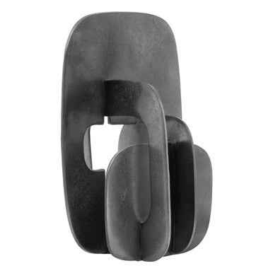 Prato Black Nickel Abstract Sculpture