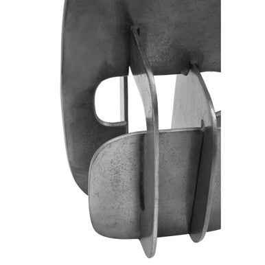 Prato Black Nickel Abstract Sculpture