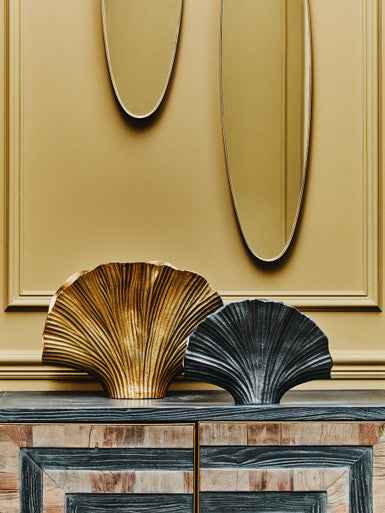 Danna Small Grey Ginkgo Vase