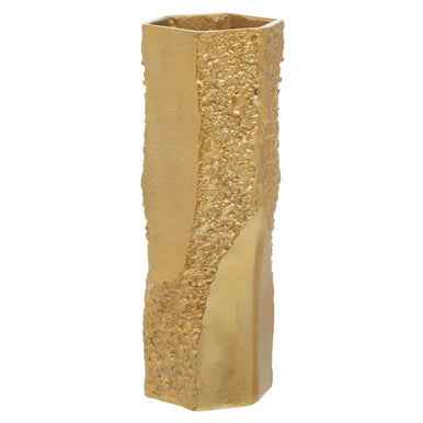 Dante Small Gold Textured Vase