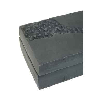 Dante Grey Finish Textured Trinket Box