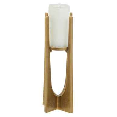 Dante Small Gold Finish Candle Holder