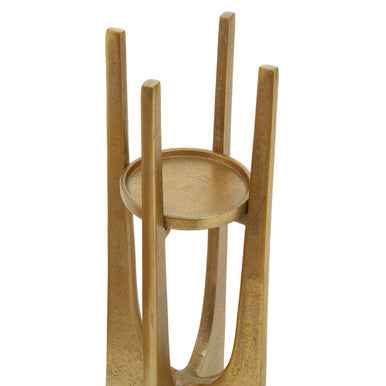 Dante Small Gold Finish Candle Holder
