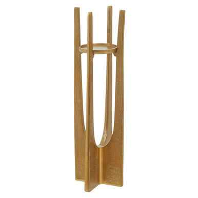 Dante Large Gold Finish Candle Holder