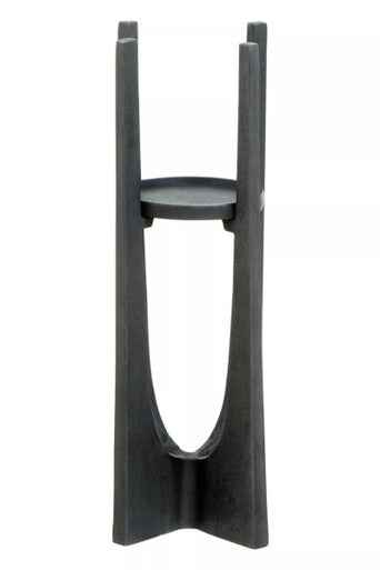 Dante Small Grey Finish Candle Holder