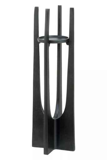 Dante Large Grey Finish Candle Holder