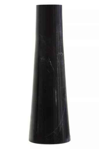 Salmo Black Marble Tapered Vase