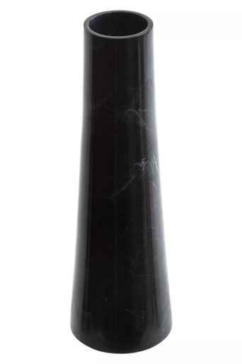 Salmo Black Marble Tapered Vase