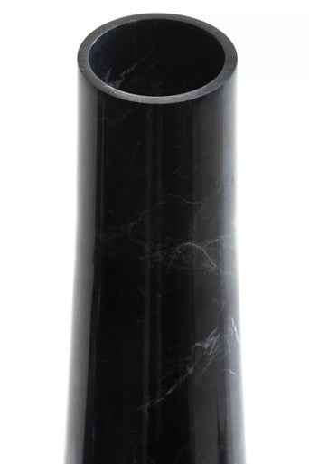 Salmo Black Marble Tapered Vase