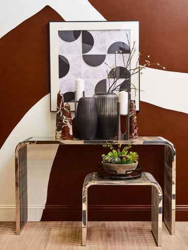 Salmo Red Marble Tapered Vase