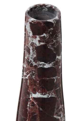 Salmo Red Marble Tapered Vase