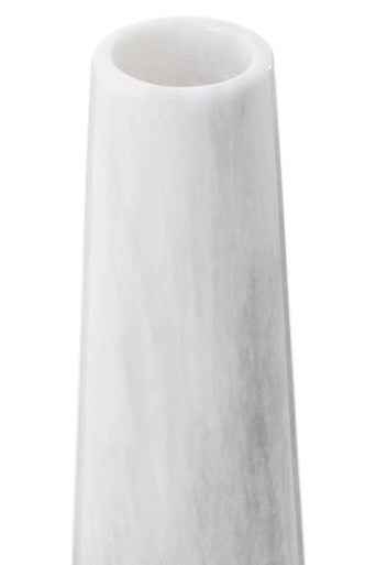 Salmo White Marble Tapered Vase