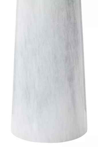 Salmo White Marble Tapered Vase