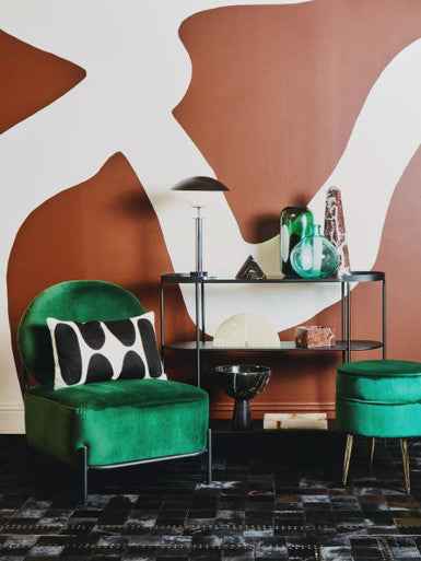 Salmo Large Black Marble Pedestal Bowl