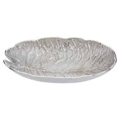 Salma Silver Finish Lotus Leaf Bowl.